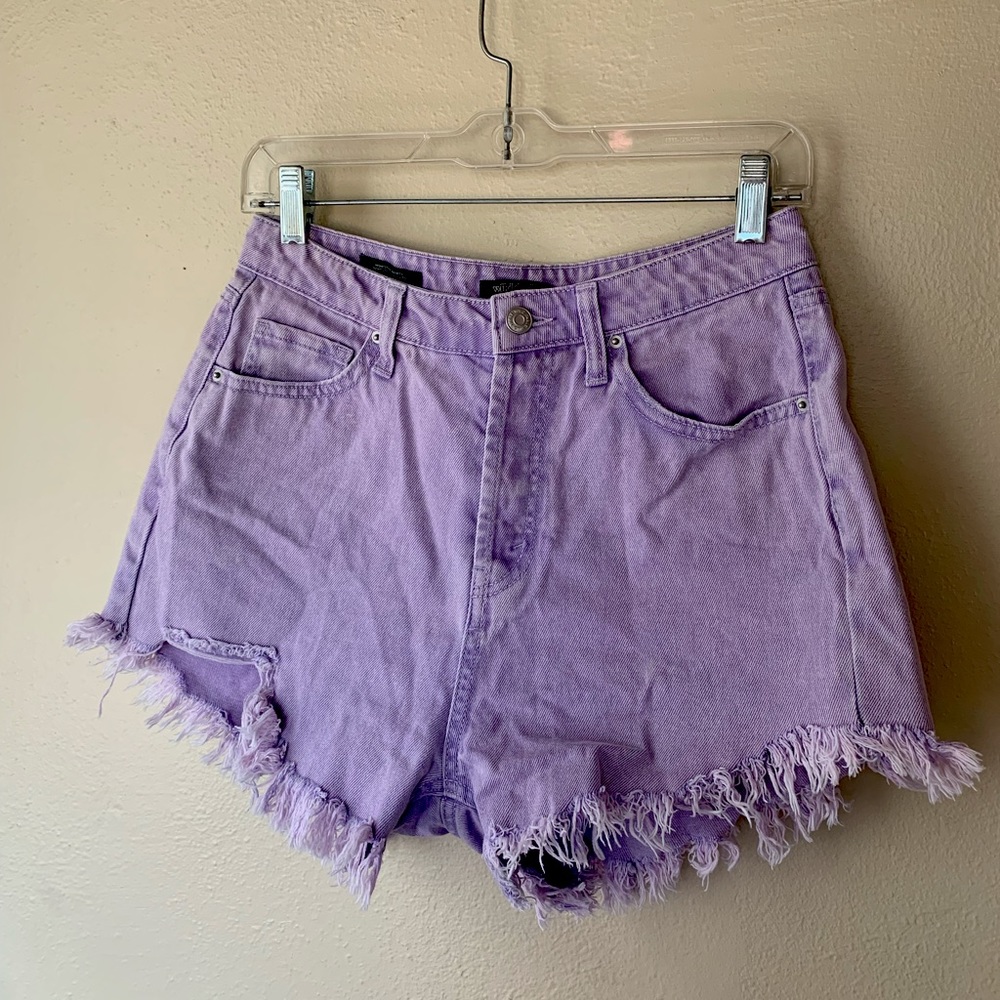 COPY - Light purple high rise shorts